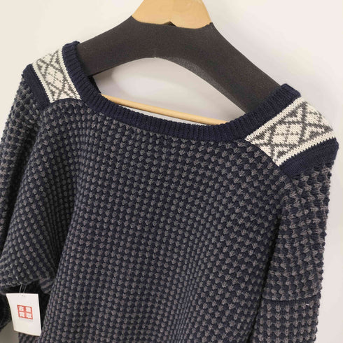 オナーズ HONORS 総柄 チルデンニット メンズ import:L