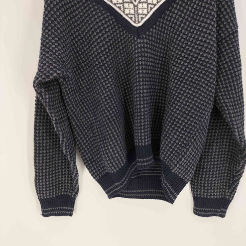 オナーズ HONORS 総柄 チルデンニット メンズ import:L