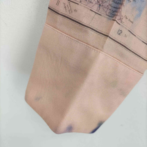ポールスミス Paul Smith 地図柄 長袖 コットンシャツ メンズ import:M