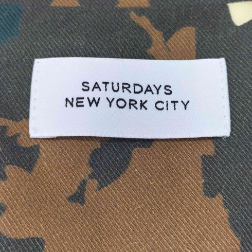 サタデーズニューヨークシティ Saturdays NYC Canty Earth Shirt カモ柄オープンカラーシャツ メンズ