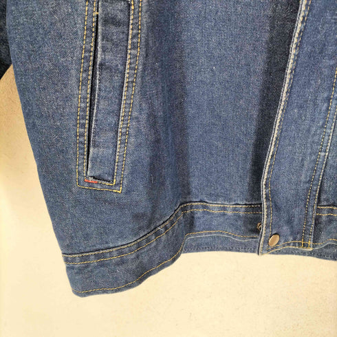 Kaimushi 比翼ジップ デニムブルゾン メンズ 170