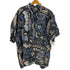 アンジェロリトリコ angelo litrico 総柄 S/S リネン シャツ メンズ import:XXL
