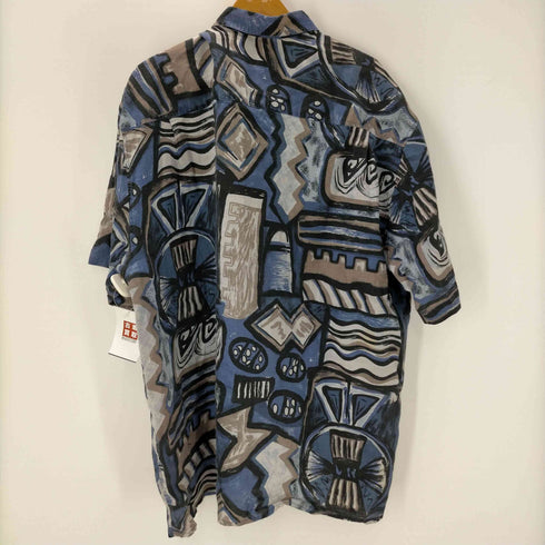 アンジェロリトリコ angelo litrico 総柄 S/S リネン シャツ メンズ import:XXL