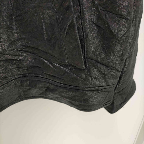 ジョージ GEORGE フェイクレザー 襟ボア ジップアップ ジャケット メンズ import:XL