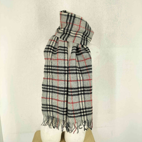 バーバリーロンドン BURBERRY LONDON 英国製 LAMBSWOOL 100% ノバチェックマフラー レディース