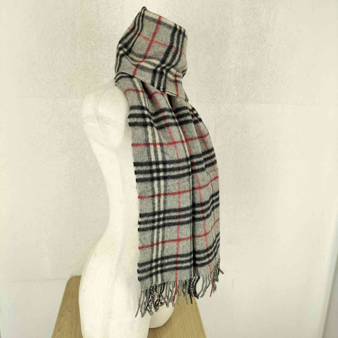バーバリーロンドン BURBERRY LONDON 英国製 LAMBSWOOL 100% ノバチェックマフラー レディース
