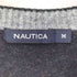 ノーティカ NAUTICA ロゴ刺繍 カシミヤ混 Vガゼット ニット メンズ import:M