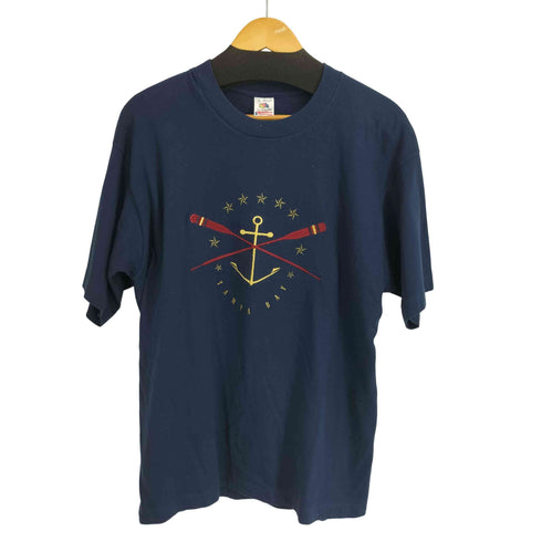 フルーツオブザルーム FRUIT OF THE LOOM 90S フロント刺繍 S/S Tシャツ メンズ import:L