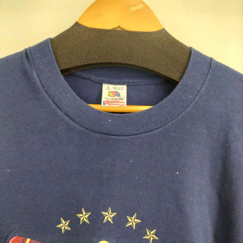 フルーツオブザルーム FRUIT OF THE LOOM 90S フロント刺繍 S/S Tシャツ メンズ import:L