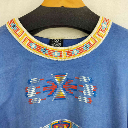 FACTORY ARTWEAR 90-00S USA製 ネイティブ柄 S/S Tシャツ メンズ import:M