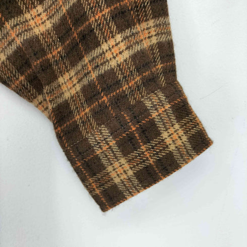 カンサイジーンズ KANSAI JEANS フラップポケット ウール チェック シャツ メンズ JPN:L