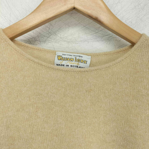 william lockie スコットランド製 カシミヤ100 クルーネック ニット メンズ