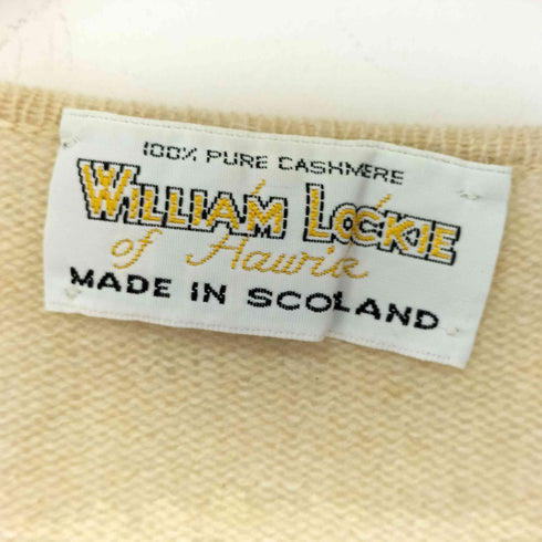 william lockie スコットランド製 カシミヤ100 クルーネック ニット メンズ