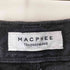 マカフィー MACPHEE コットンブラックデニム セミワイドパンツ レディース 36