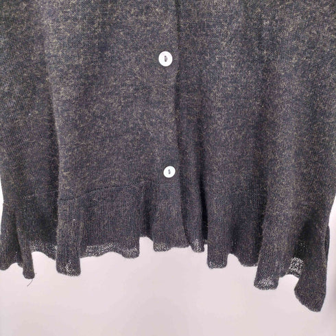 ジルスチュアート JILLSTUART フリルデザイン シェルボタン カーディガン レディース import:M