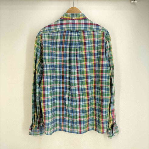 ラルフローレン RALPH LAUREN マドラスチェック L/S BD シャツ メンズ import:M