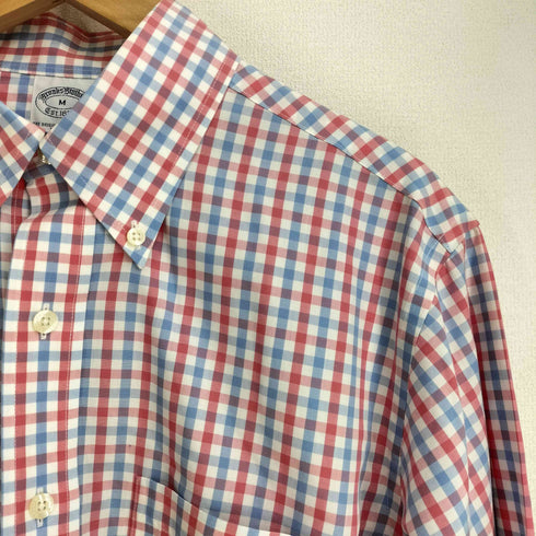 ブルックスブラザーズ BROOKS BROTHERS チェック L/S BD シャツ メンズ import:M