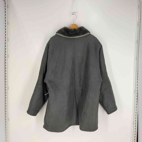 INDIOS イタリア製 Shearling 羊毛 リアルムートンコート メンズ DE:48