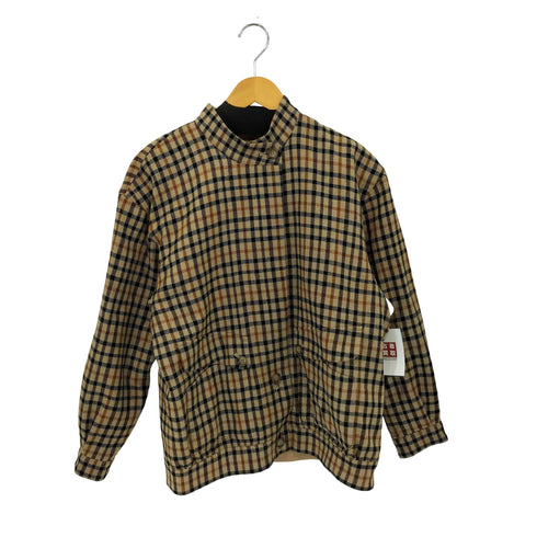 ダックス DAKS チェック スタンドカラージャケット レディース M