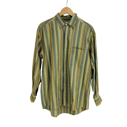 バナナリパブリック BANANA REPUBLIC 90-00S ストライプ L/S シャツ メンズ import:M