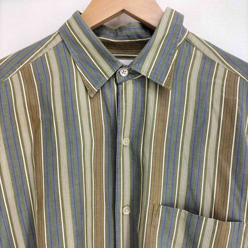 バナナリパブリック BANANA REPUBLIC 90-00S ストライプ L/S シャツ メンズ import:M