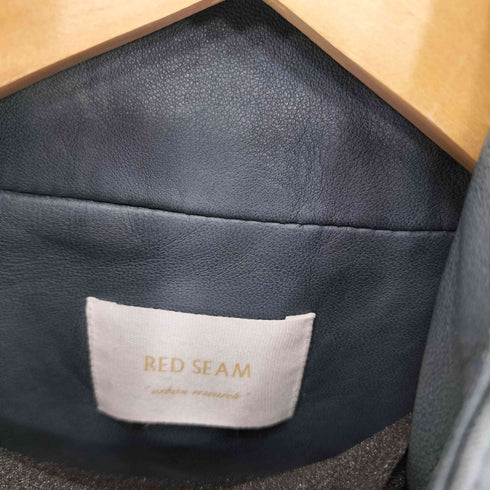 RED SEAM ラムレザー スタンドカラージャケット カジュアル セレクト レディース FREE