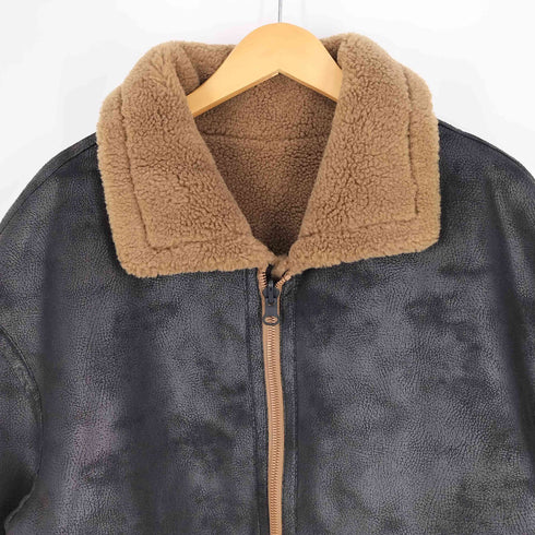 フェイク ムートンコート メンズ import:L