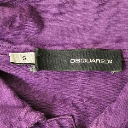 ディースクエアード DSQUARED2 両面プリントL/Sポロシャツ メンズ import:S
