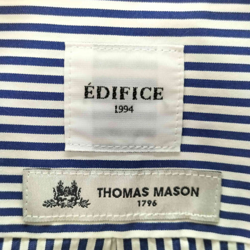 エディフィス EDIFICE THOMAS MASON バンドカラーシャツ メンズ JPN:L