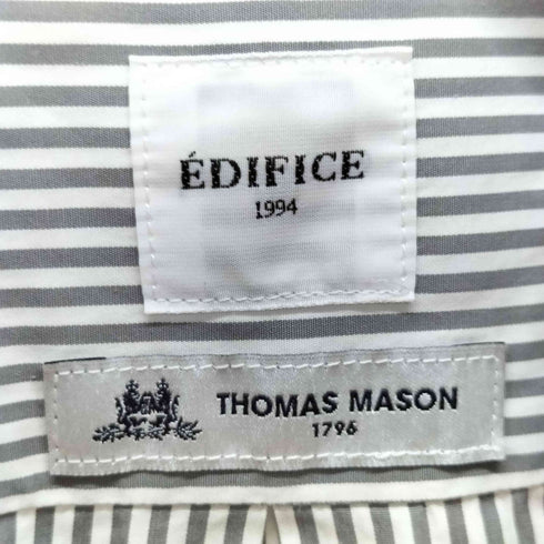 エディフィス EDIFICE THOMAS MASON バンドカラーシャツ メンズ JPN:L