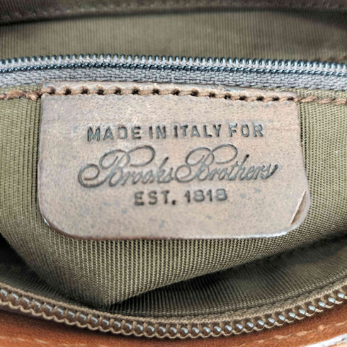 ブルックスブラザーズ BROOKS BROTHERS 編み込みレザー ショルダーバッグ レディース