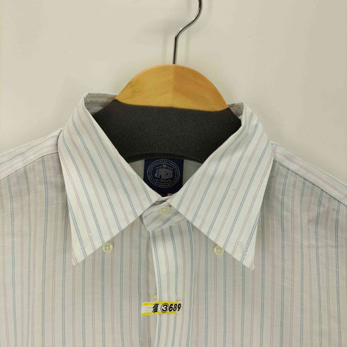 ジェイプレス J.PRESS S/S マルチカラーストライプ ボタンダウンシャツ メンズ LL