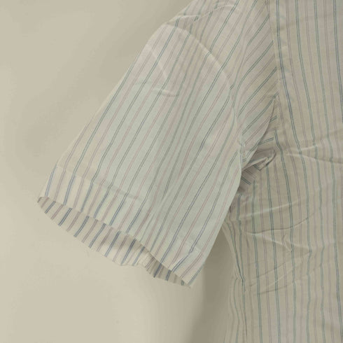ジェイプレス J.PRESS S/S マルチカラーストライプ ボタンダウンシャツ メンズ LL