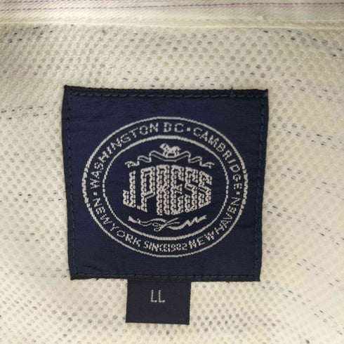 ジェイプレス J.PRESS S/S マルチカラーストライプ ボタンダウンシャツ メンズ LL