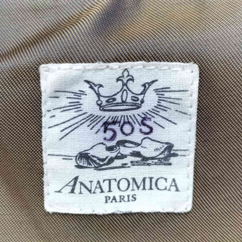アナトミカ ANATOMICA HOBEREAU フランス製 ウール 3B テーラードジャケット メンズ 50