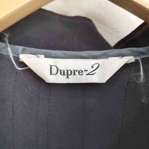 DUPRE-2 総柄プリーツチャイナシャツ レディース