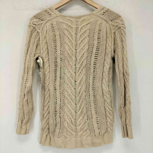 バナナリパブリック BANANA REPUBLIC 00s コットン ケーブルニット レディース import:S