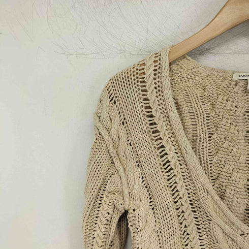 バナナリパブリック BANANA REPUBLIC 00s コットン ケーブルニット レディース import:S
