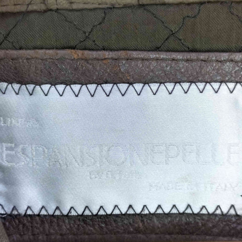 LINEA ESPANSIONEPELLE 80S イタリア製 裏地フリース スエード ハーフコート メンズ