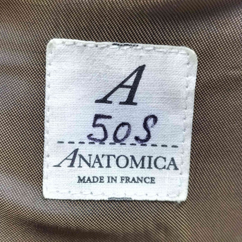 アナトミカ ANATOMICA HOBEREAU フランス製 ウール 3B テーラードジャケット メンズ 50