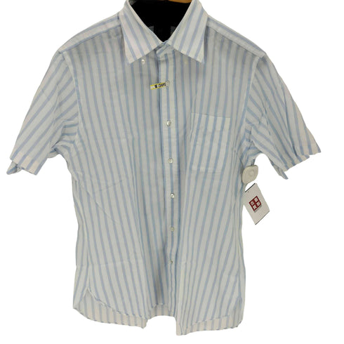 ジェイプレス J.PRESS S/S ストライプボタンダウンシャツ メンズ LL