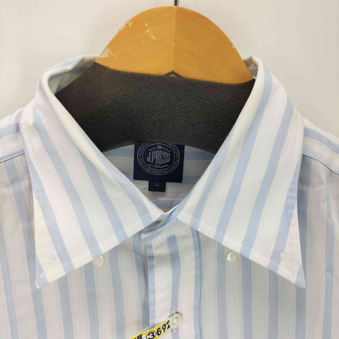 ジェイプレス J.PRESS S/S ストライプボタンダウンシャツ メンズ LL
