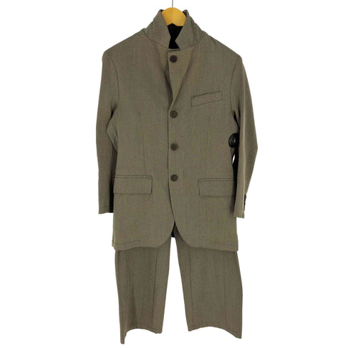 アルマーニコレツィオーニ ARMANI COLLEZIONI ルーマニア製 ウール ヘリンボーン 4Bジャケット&パンツ セットアップ メンズ 38/46