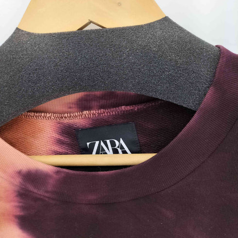 ザラ ZARA タイダイ柄 クルーネックスウェット メンズ import:S