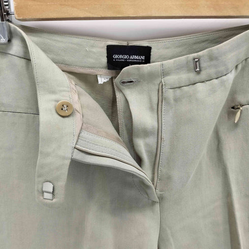 ジョルジオアルマーニ Giorgio Armani ジップポケットセンタープレススラックス レディース