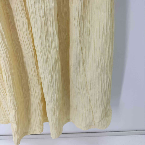 ザラ ZARA テクスチャー織地ミディ丈ワンピース レディース import:M