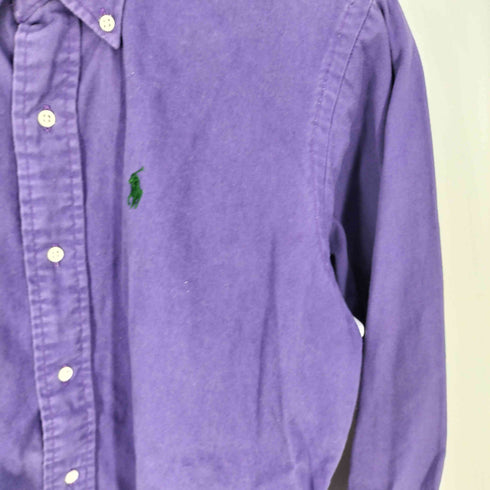 ポロバイラルフローレン Polo by RALPH LAUREN 80s 緑タグ グアテマラ製 ポニー刺繍 ボタンダウンシャツ メンズ import:L