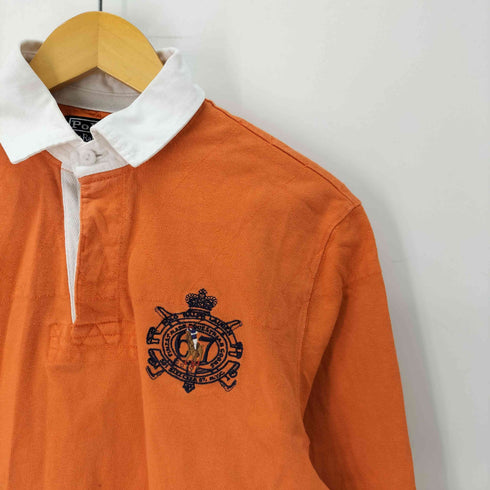 ポロラルフローレン POLO RALPH LAUREN エンブレム 長袖ポロ ラガーシャツ メンズ import:S