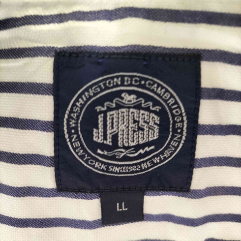 ジェイプレス J.PRESS ストライプボタンダウンシャツ メンズ LL