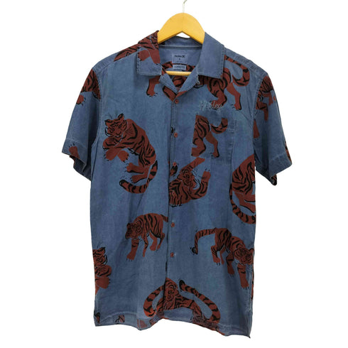 Hurley X CLASSIC FIT 虎柄 後染め 半袖シャツ メンズ import:S